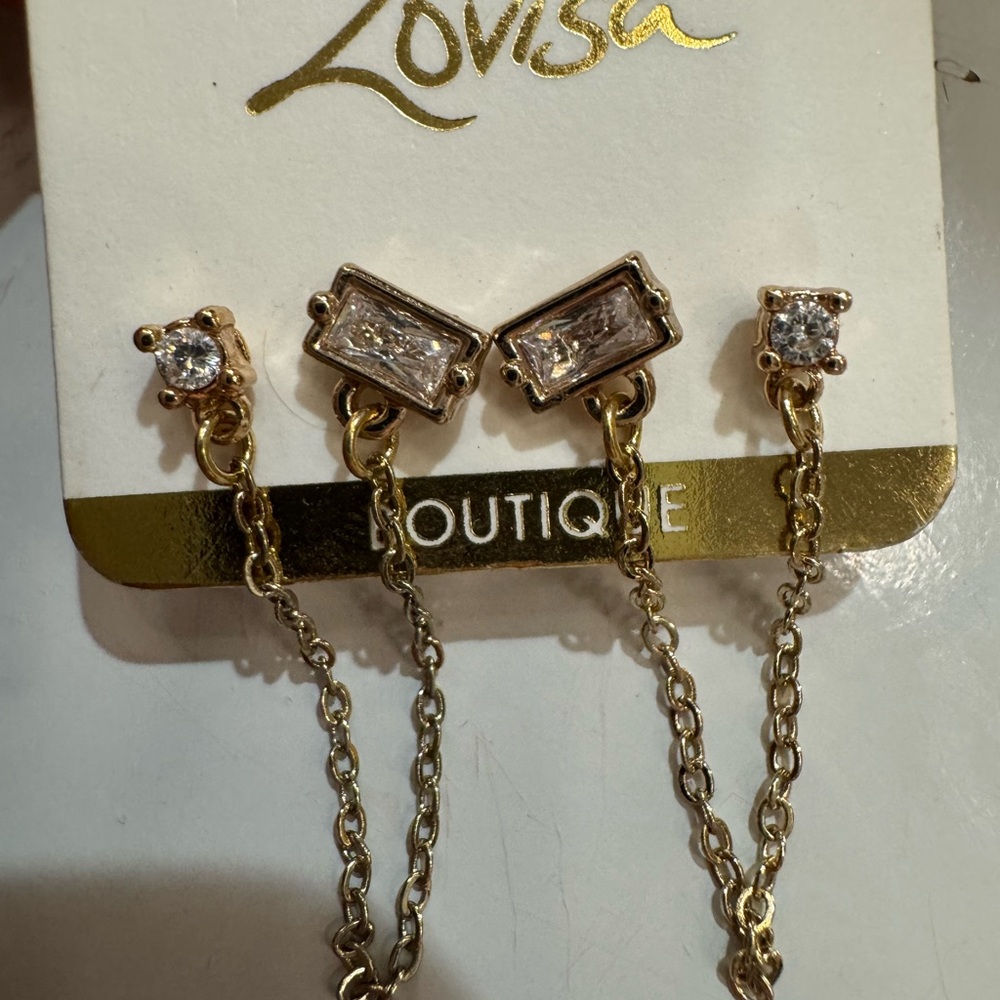 Gold Chain Earrings